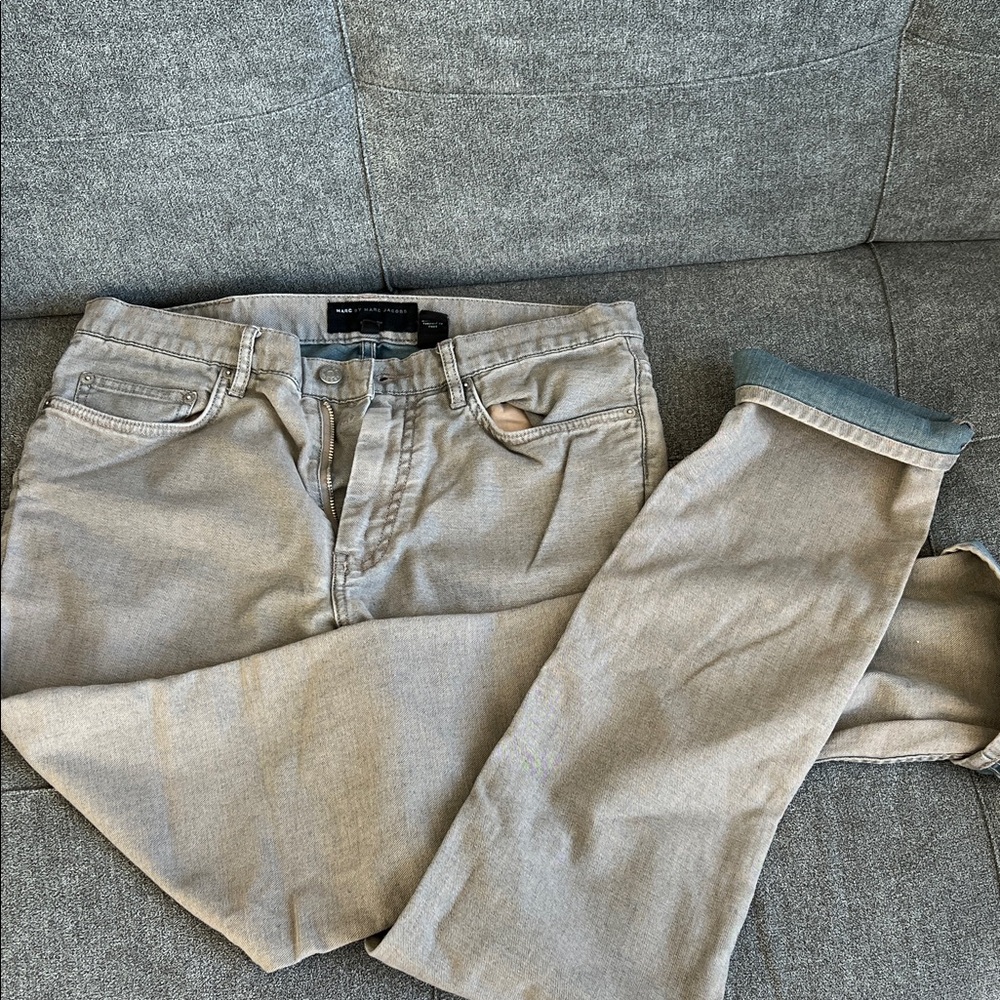Marc By Marc Jacobs Light Gray Stick Jeans 34x34